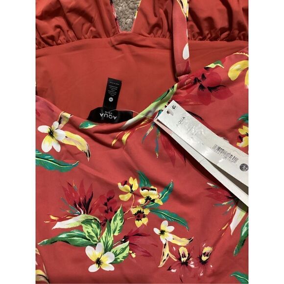 New. Aqua coral floral swimsuit. Retails $98 - Picture 8 of 8